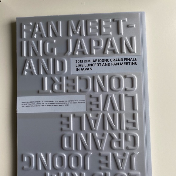 Used Kim Jae Joong Concert Live And Fan Meeting In Japan Limited - Picture 4 of 4